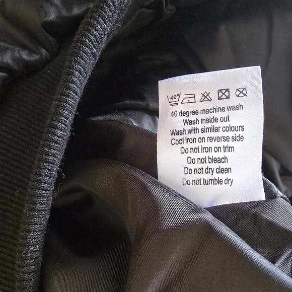 Eilly Bazar Quilted Bomber Jacket Women's L Black Zip Up NWOT - Picture 7 of 16